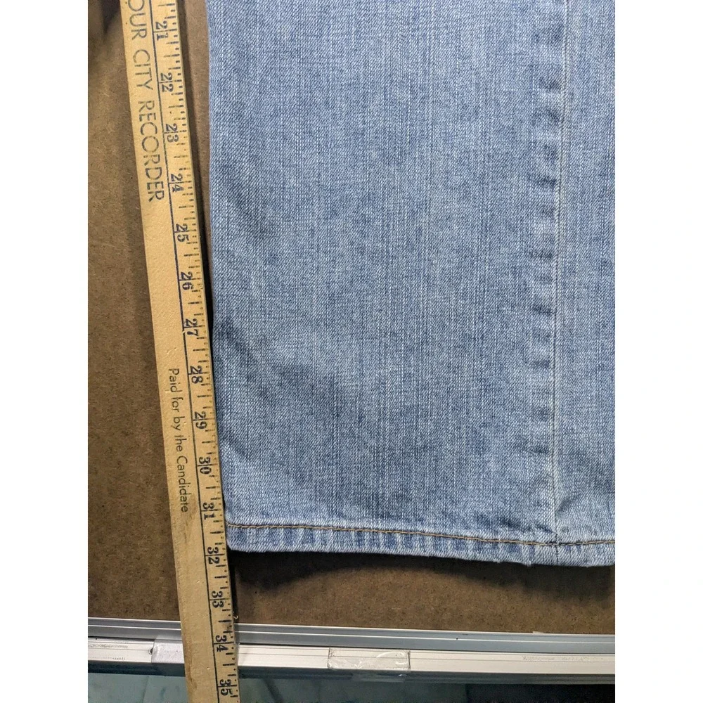 Levi's 569 Loose Straight Leg Jeans Mens 34x34 Light Wash Blue Denim 569-0127